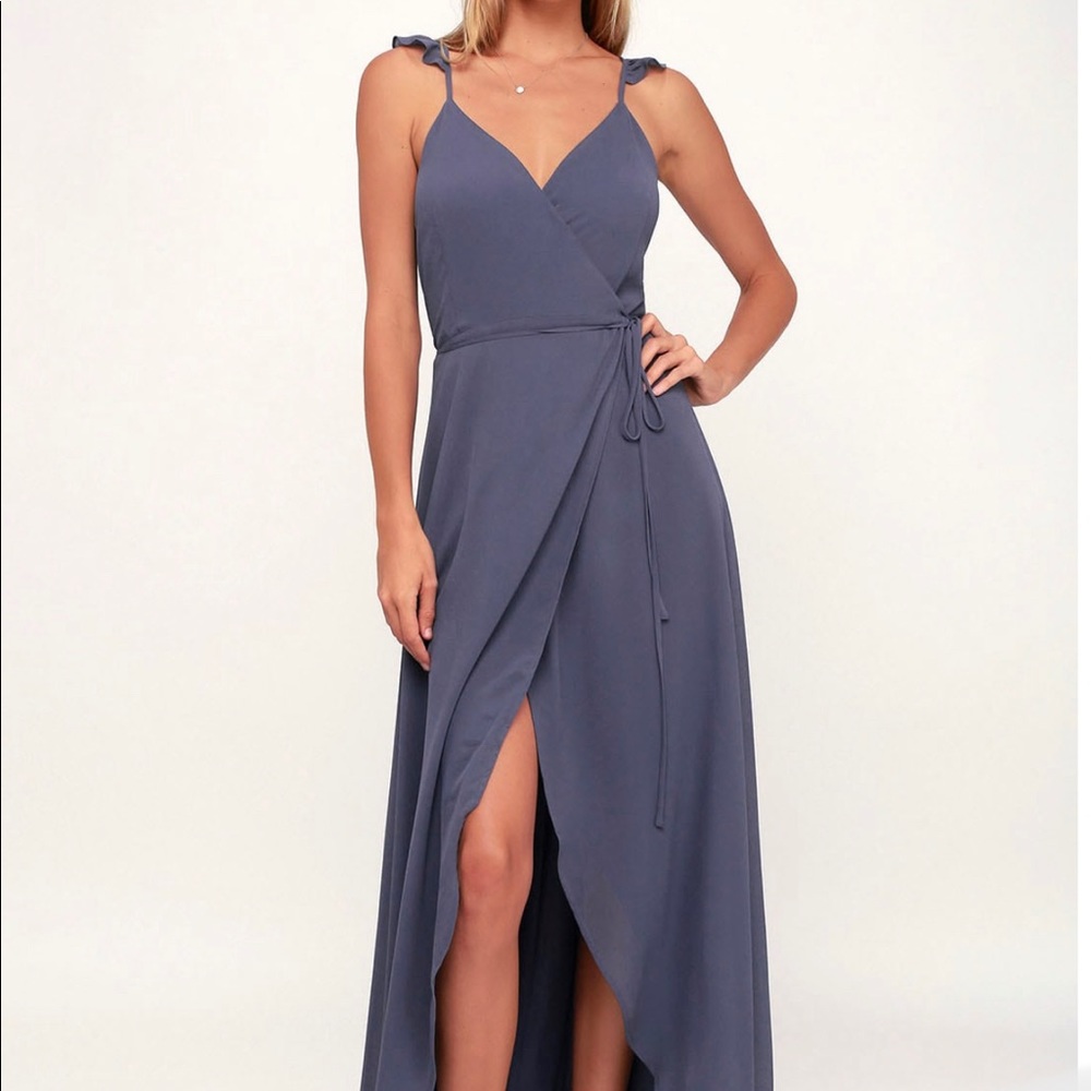 Lulus High Low Wrap dress sz. M